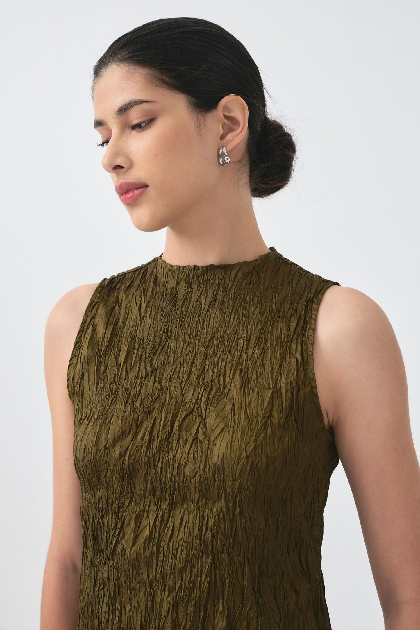 Cecille Dress - Dark Olive