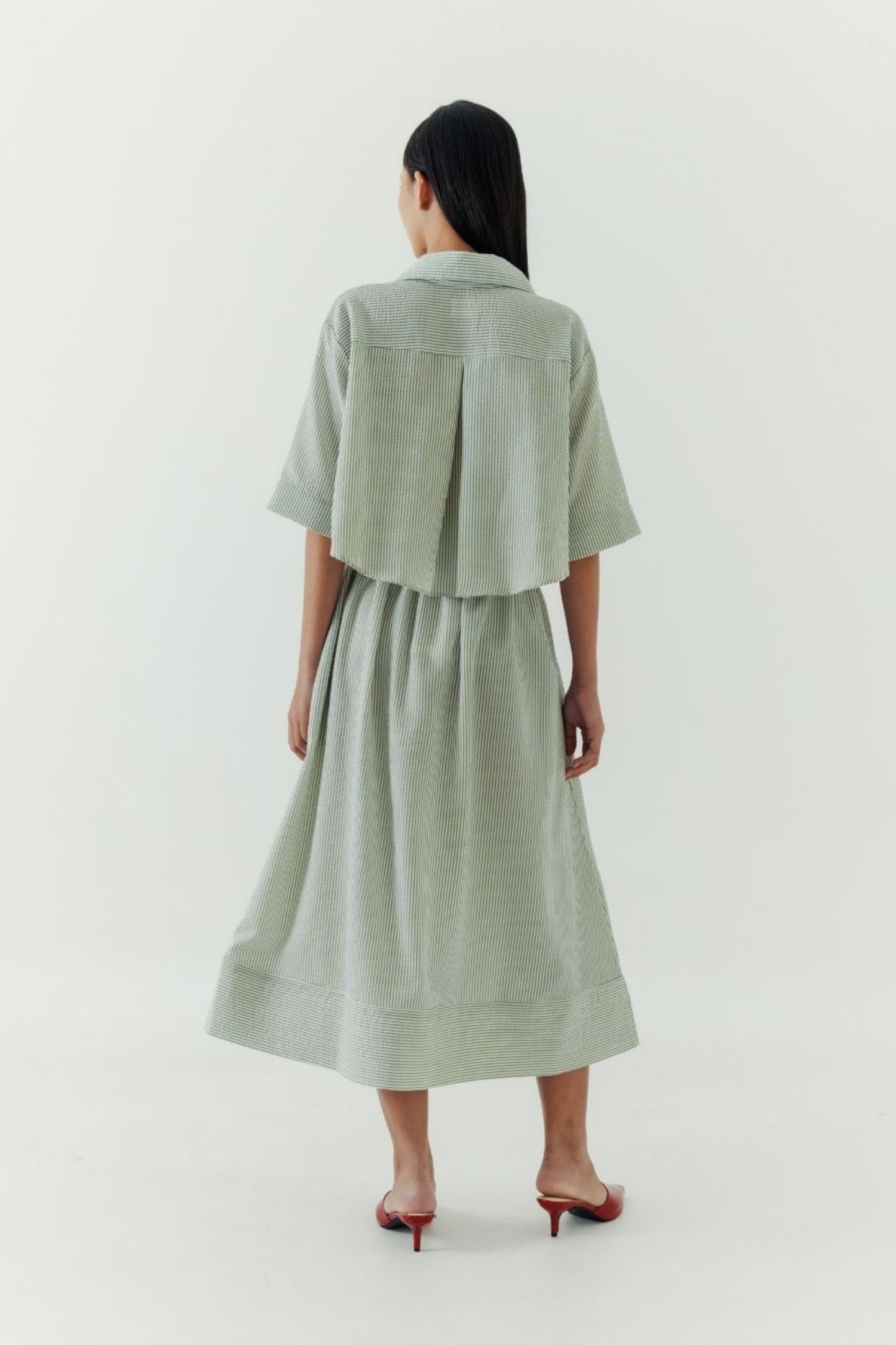 Ale Top - Sage Stripes