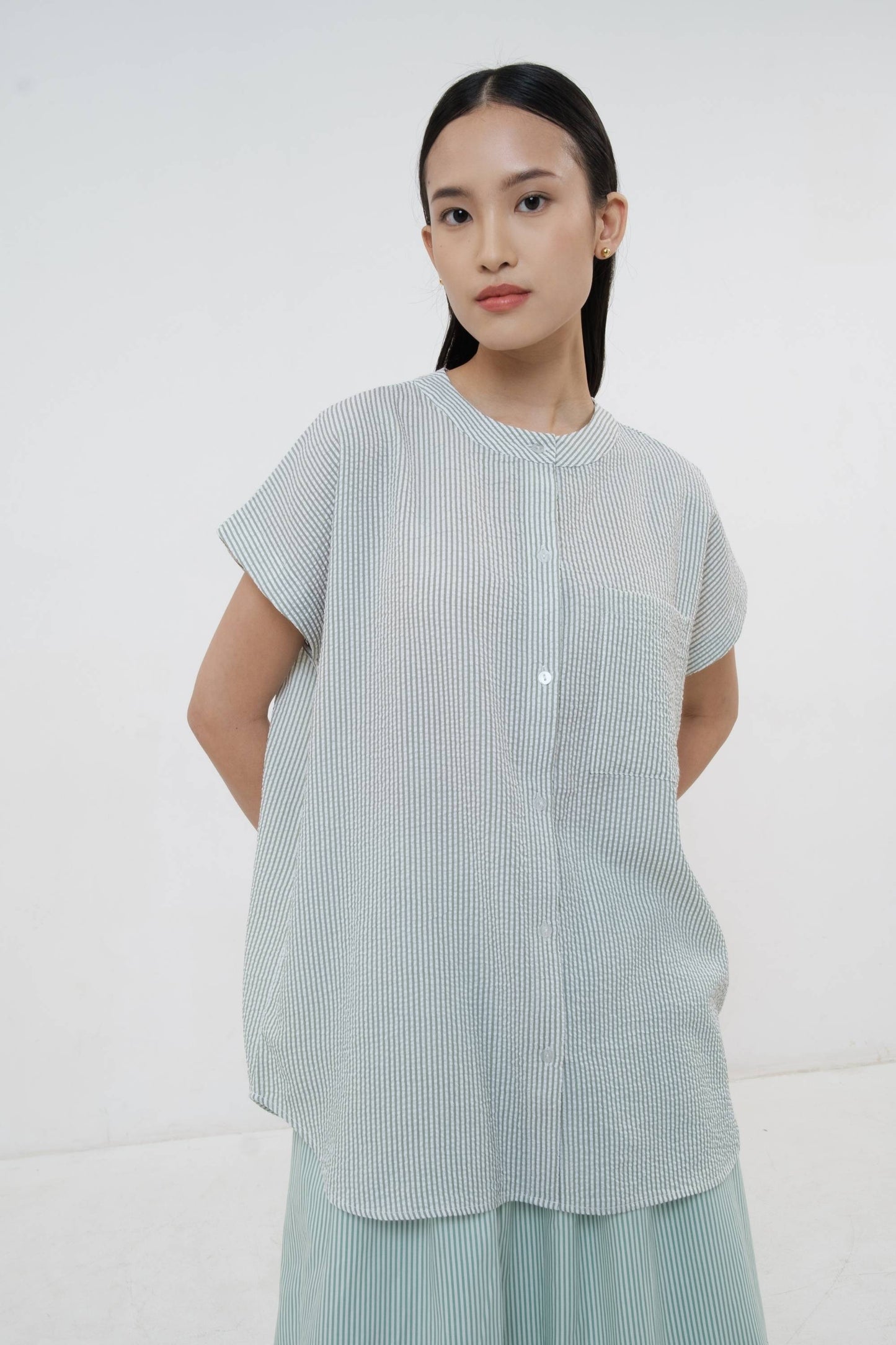 Kein Top - Sage Stripes