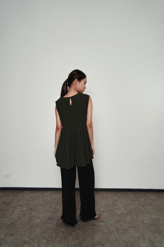 Adele Top - Dark Green