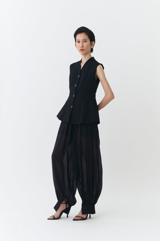 Pique Top - Black