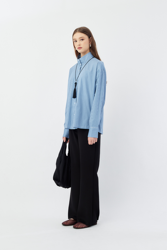 Juno Top - Blue Stripes