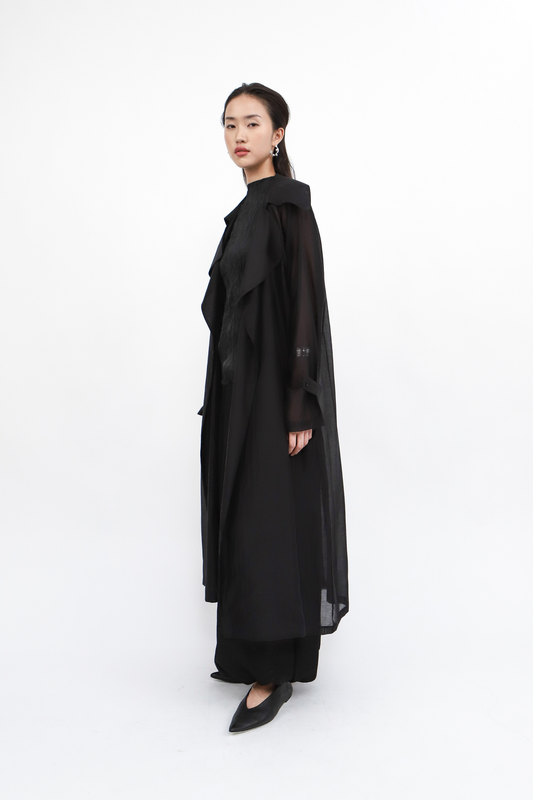 Claire Long Outer - Black