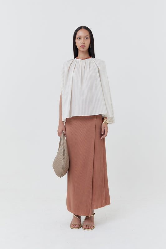 Geidi Top - Neutral Stripes