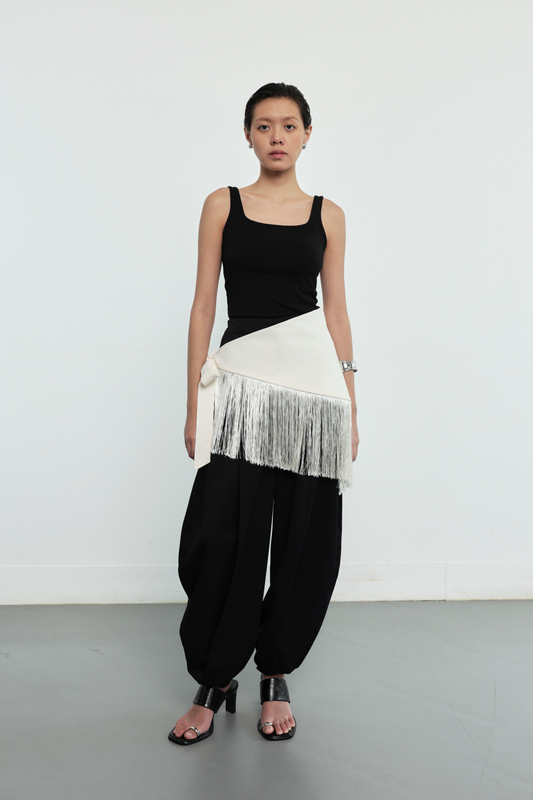 (PO) Fringe Belt - Ivory
