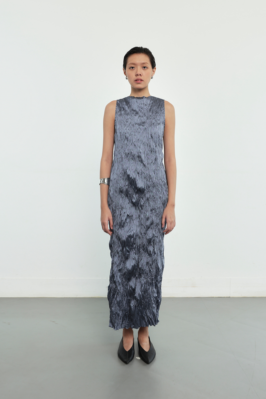 Cecille Dress - Steel Blue