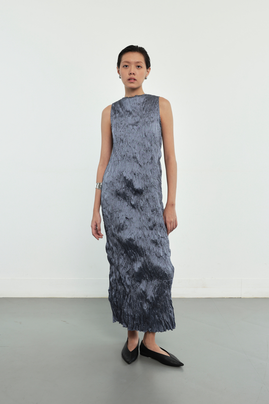 Cecille Dress - Steel Blue