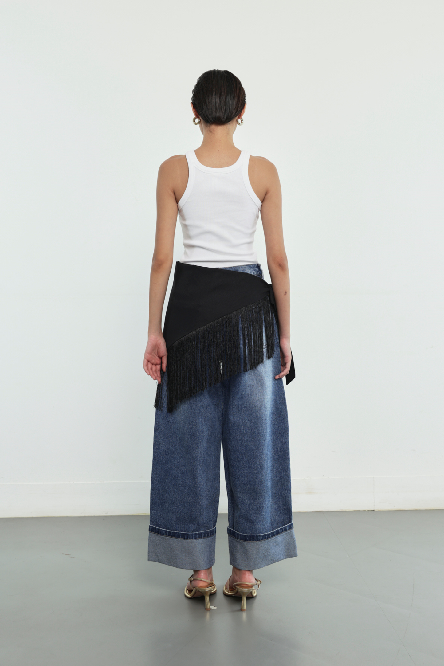 (PO) Fringe Belt - Black