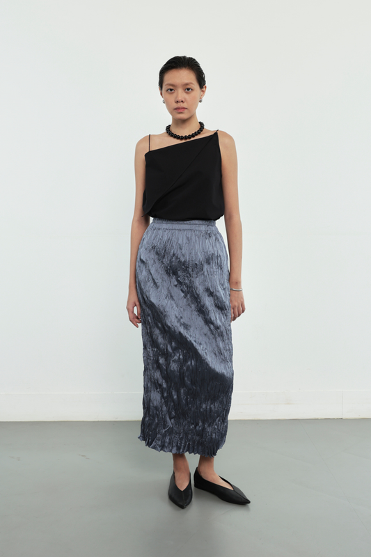 Thea Skirt - Steel Blue
