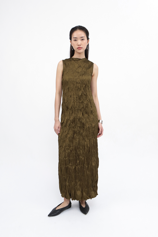 Cecille Dress - Dark Olive