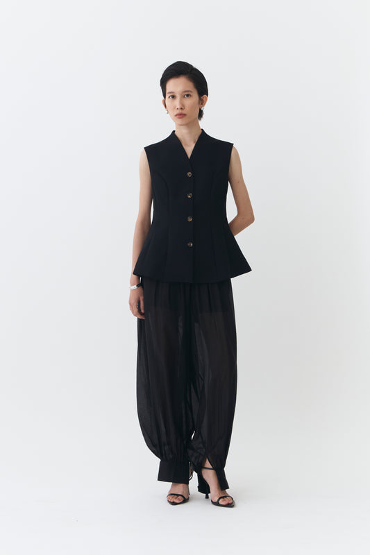 Pique Top - Black