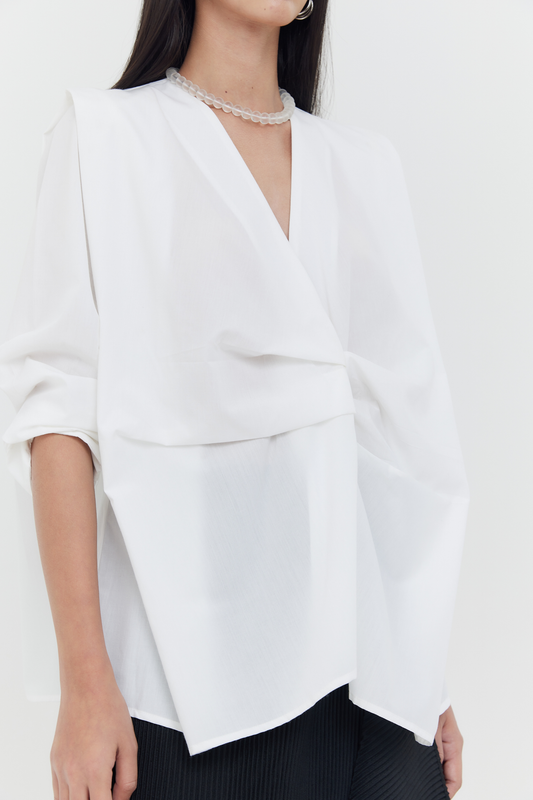Siena Long Sleeves Top - Broken White