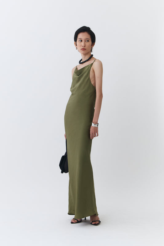Goi Dress - Moss Green