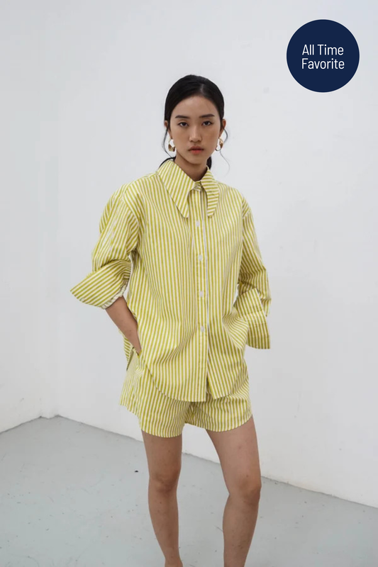 Millie Shirt - Yellow Stripes