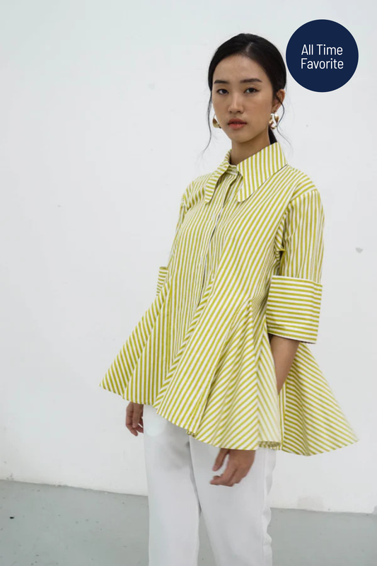 River Top - Yellow Stripes