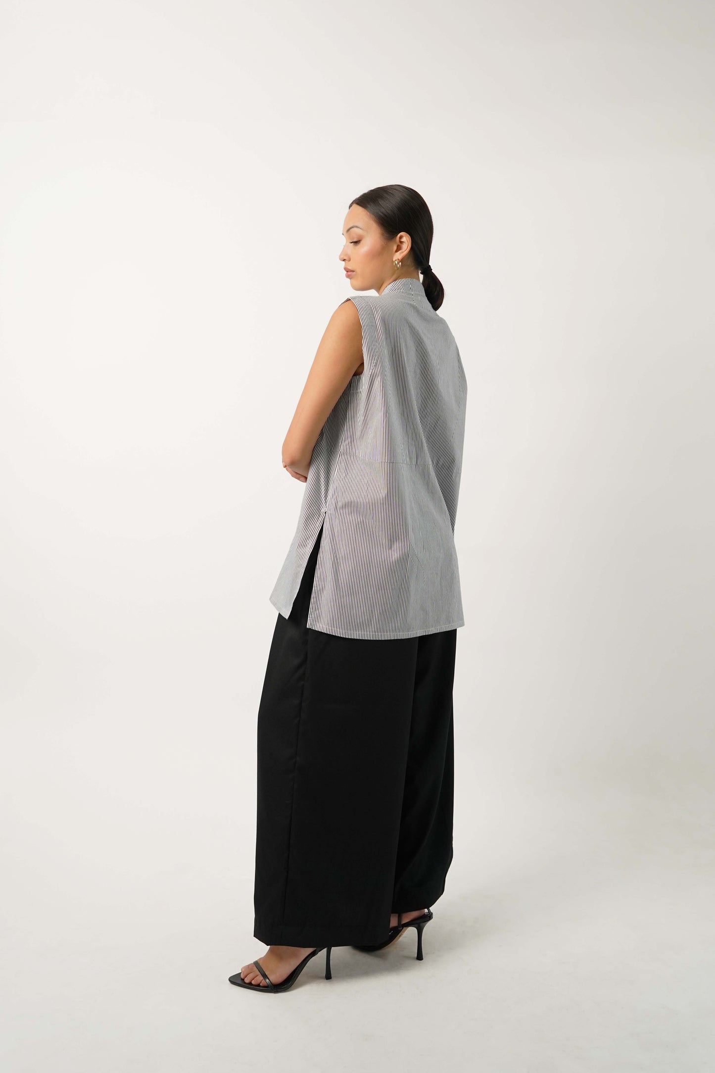 Voi Top - Navy Stripes