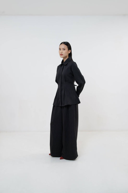 Dolce Top Long Sleeves - Black Stripes