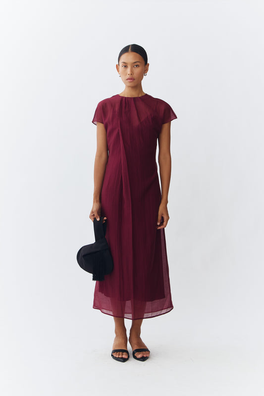 Oryn Dress - Wine