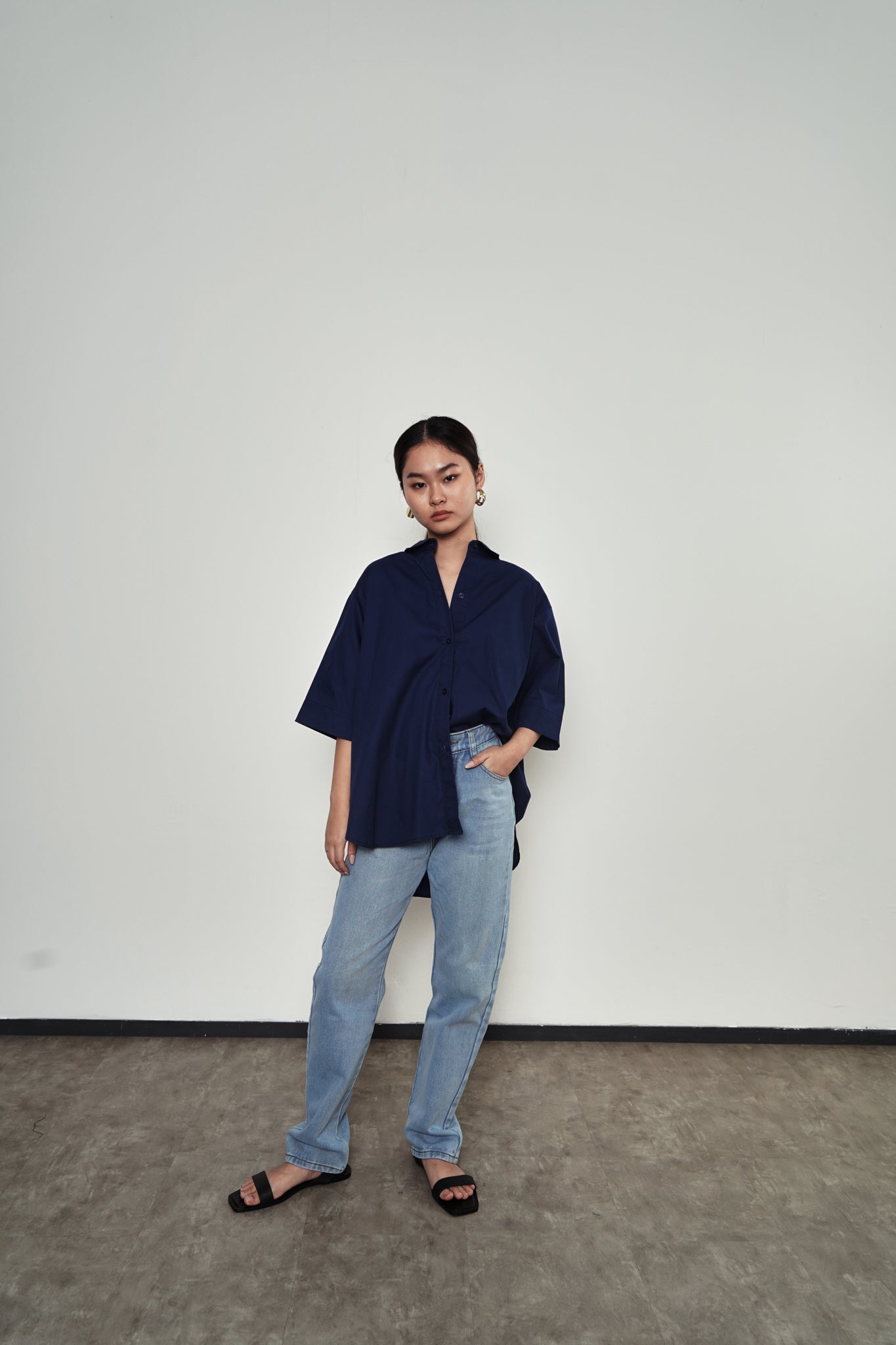 Blouse 102 - Navy