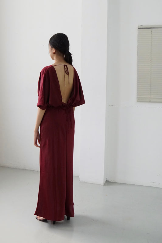 Lily Dress - Maroon