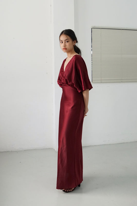 Lily Dress - Maroon