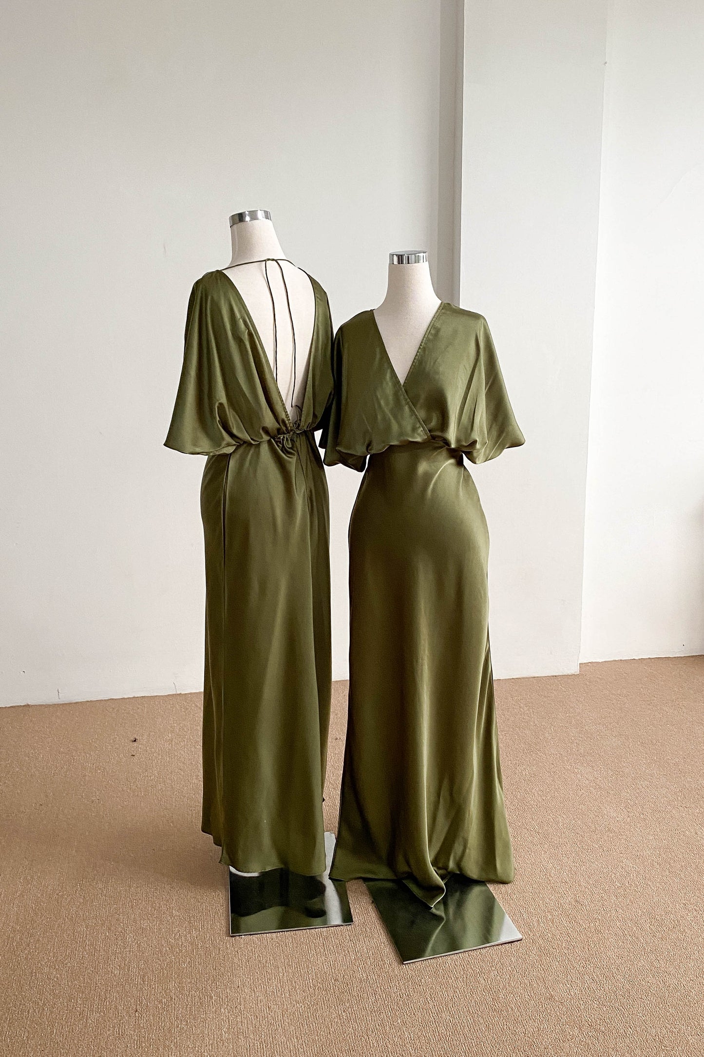 Lily Dress - Moss Green