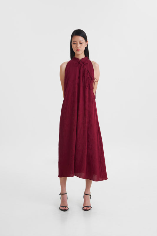 Yin Dress - Crimson Red