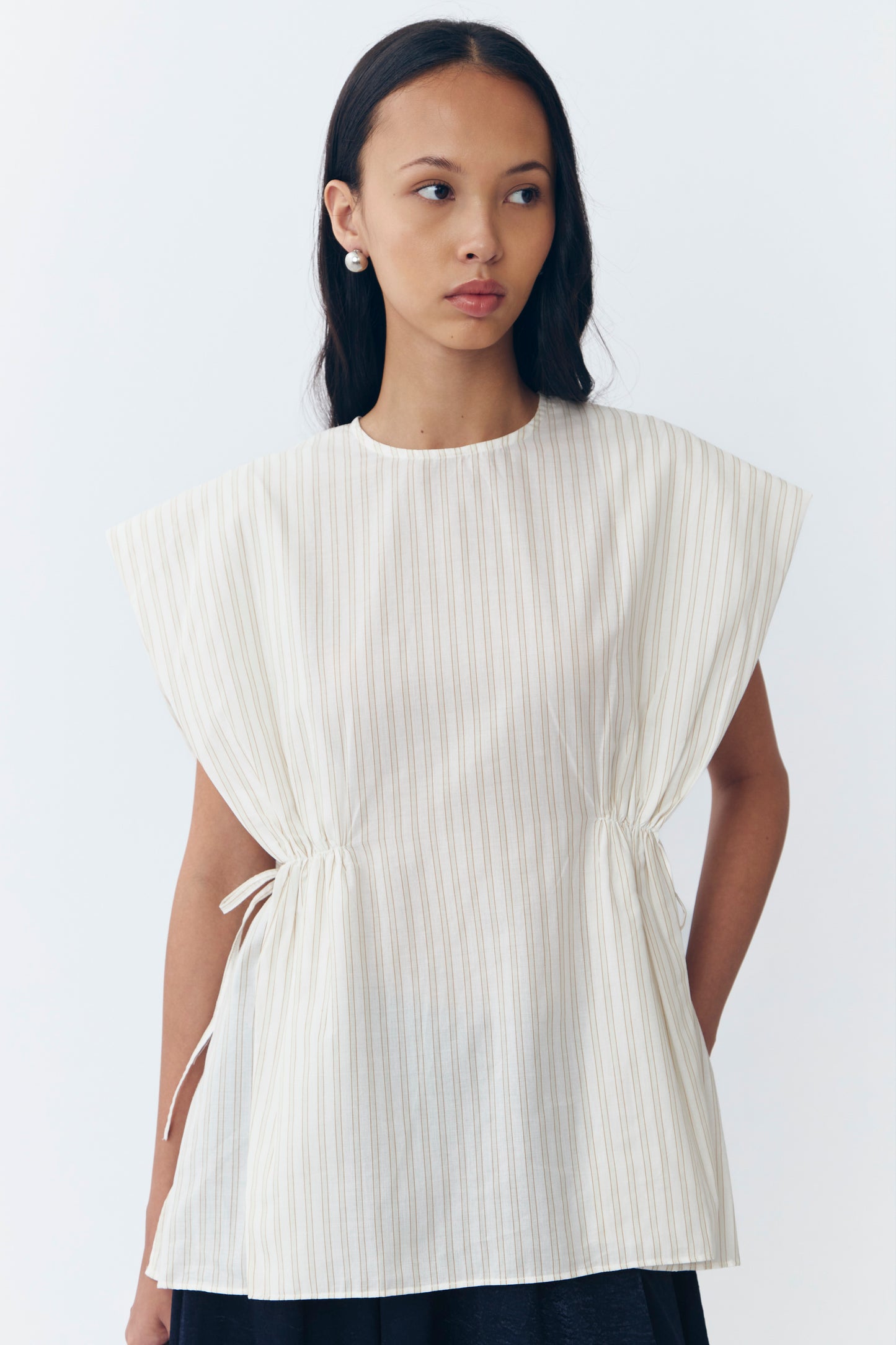 Callena Top - Neutral Stripes