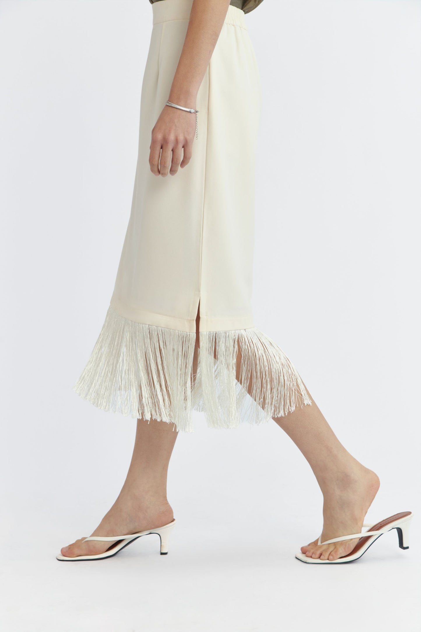 Fringe Skirt - Ivory