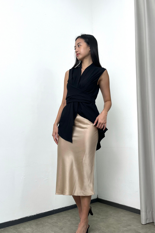 Silk Skirt - Champagne