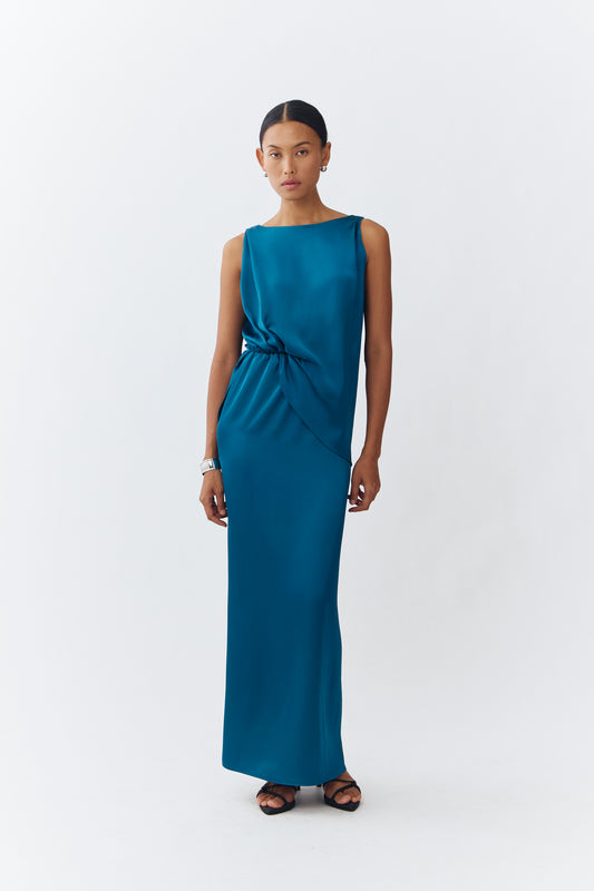 Rhea Dress - Ocean Teal