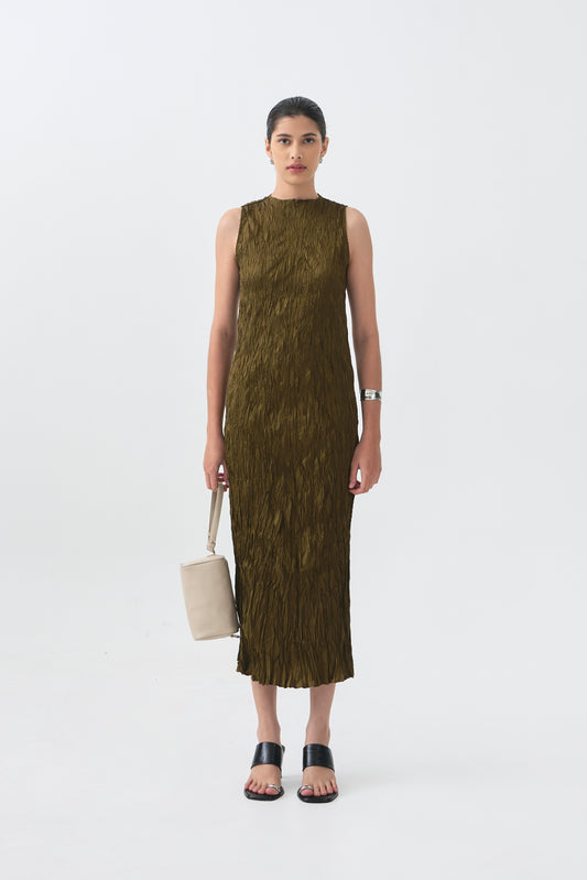 Cecille Dress - Dark Olive