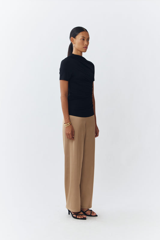 Gathered Top - Black