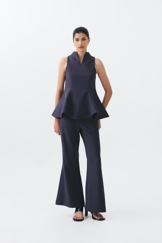 Letia Top - Stone Blue