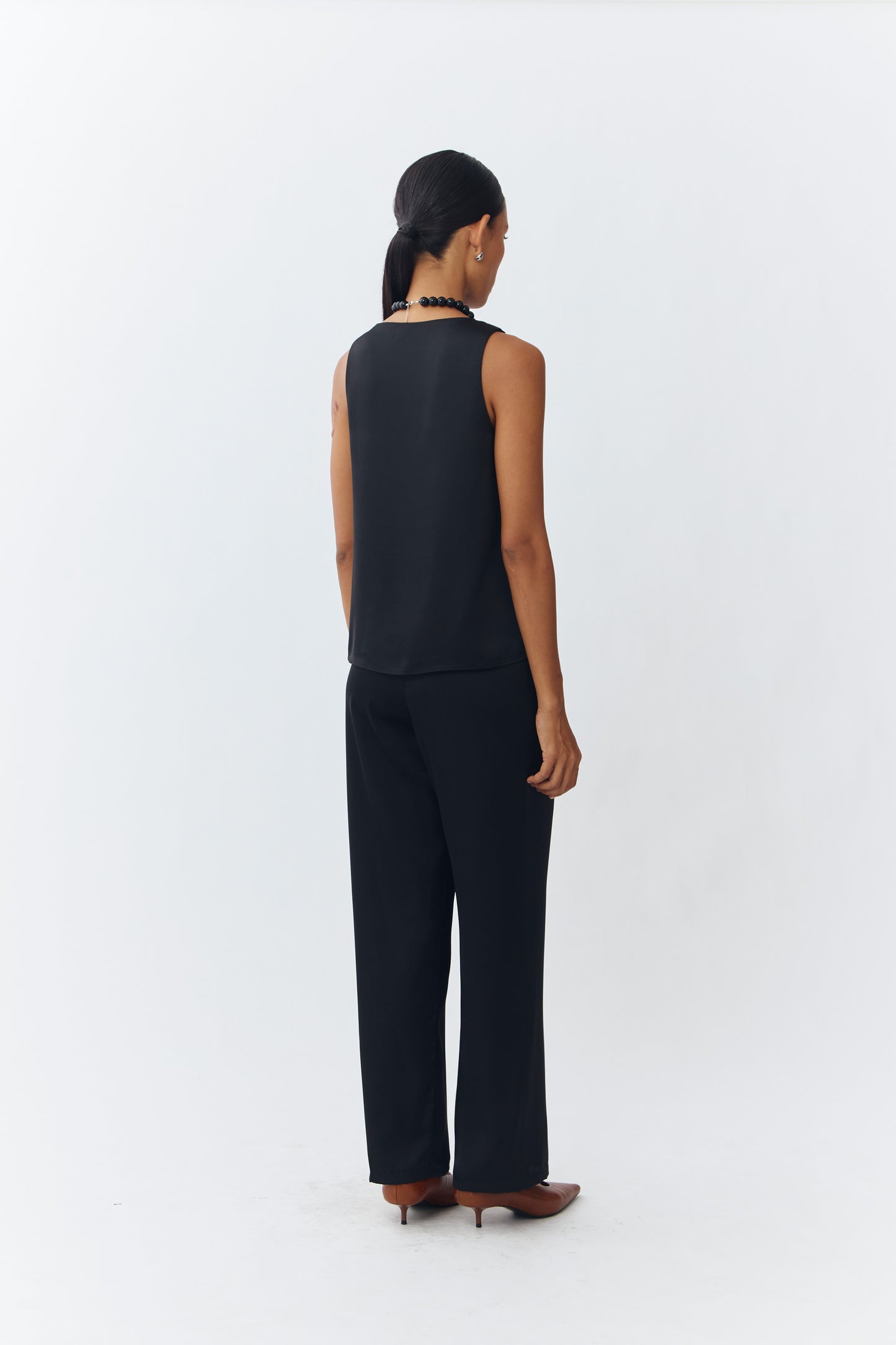 Scoop Neck Top - Black