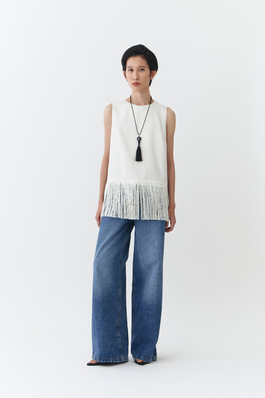 Fringe Top - Ivory