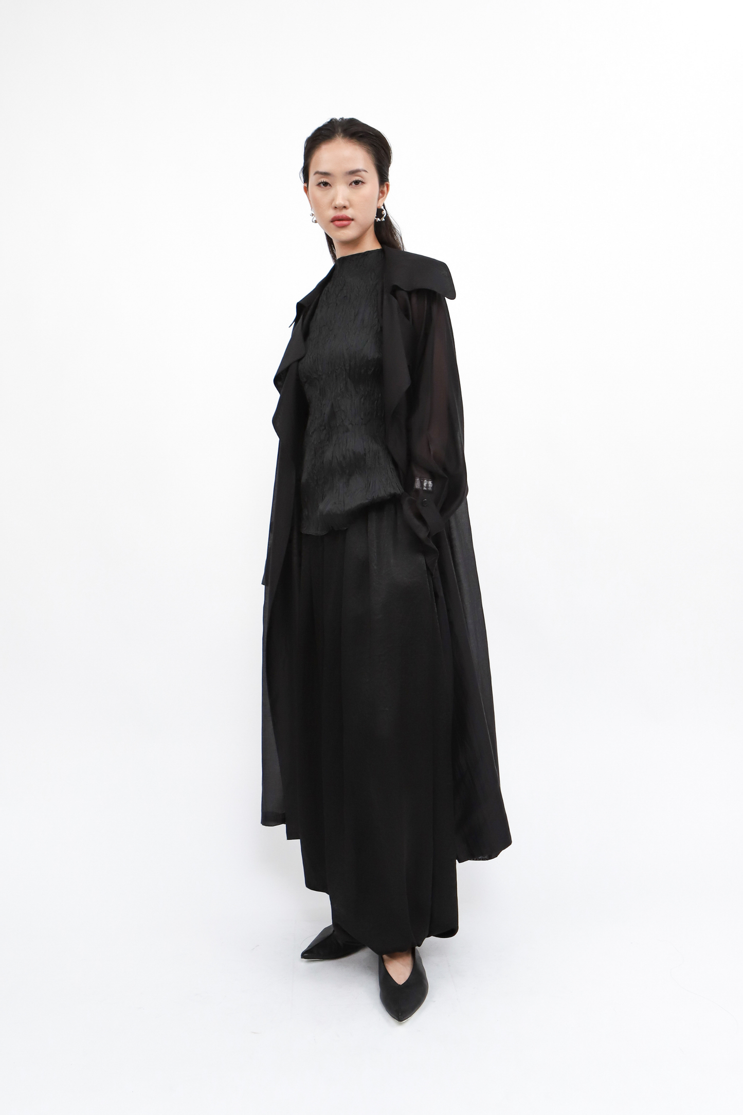 Claire Long Outer - Black