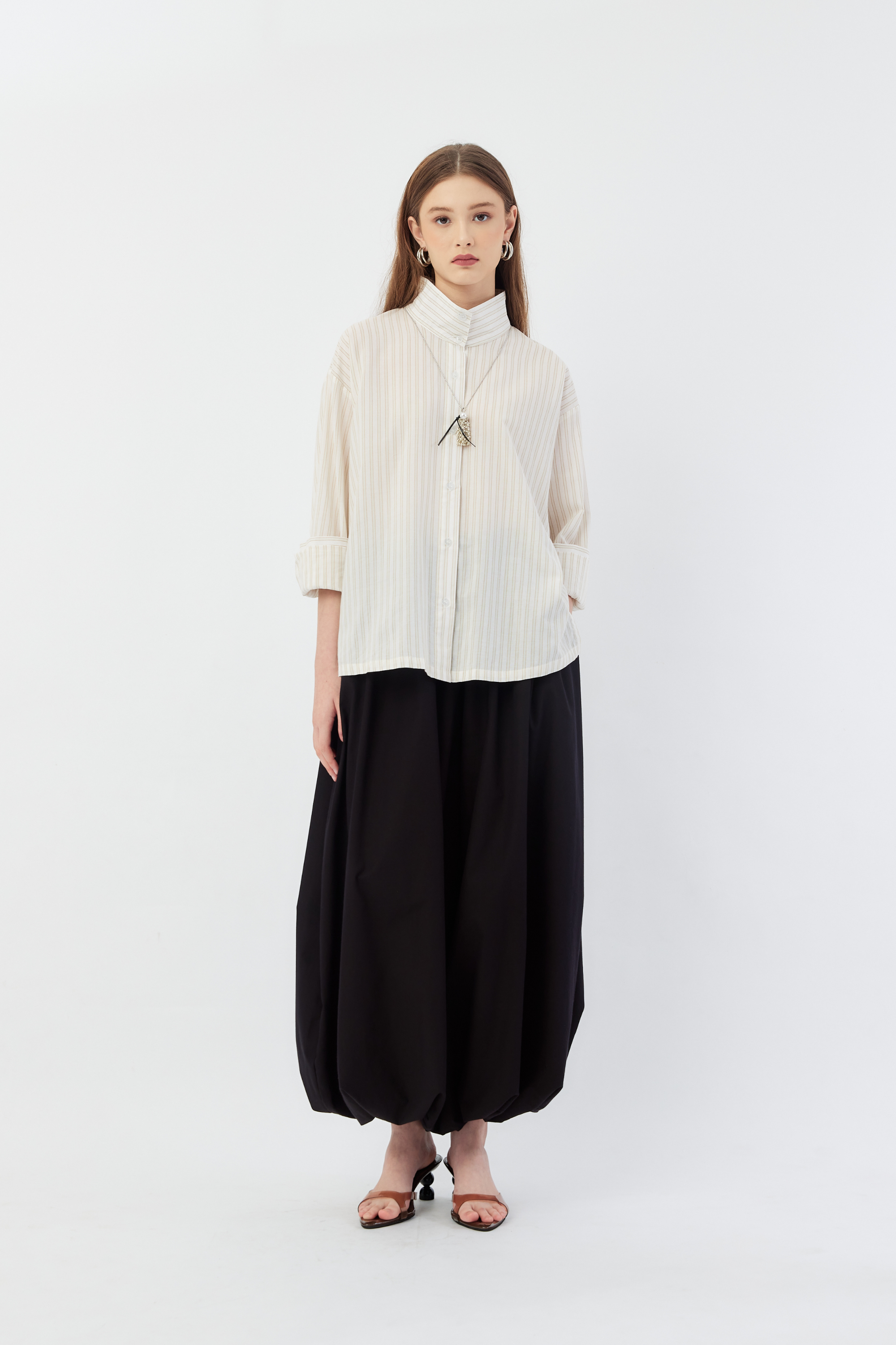 Juno Top - Neutral Stripes