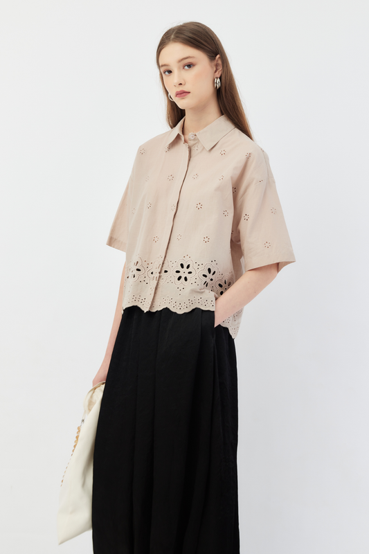 Phoebe Top - Taupe