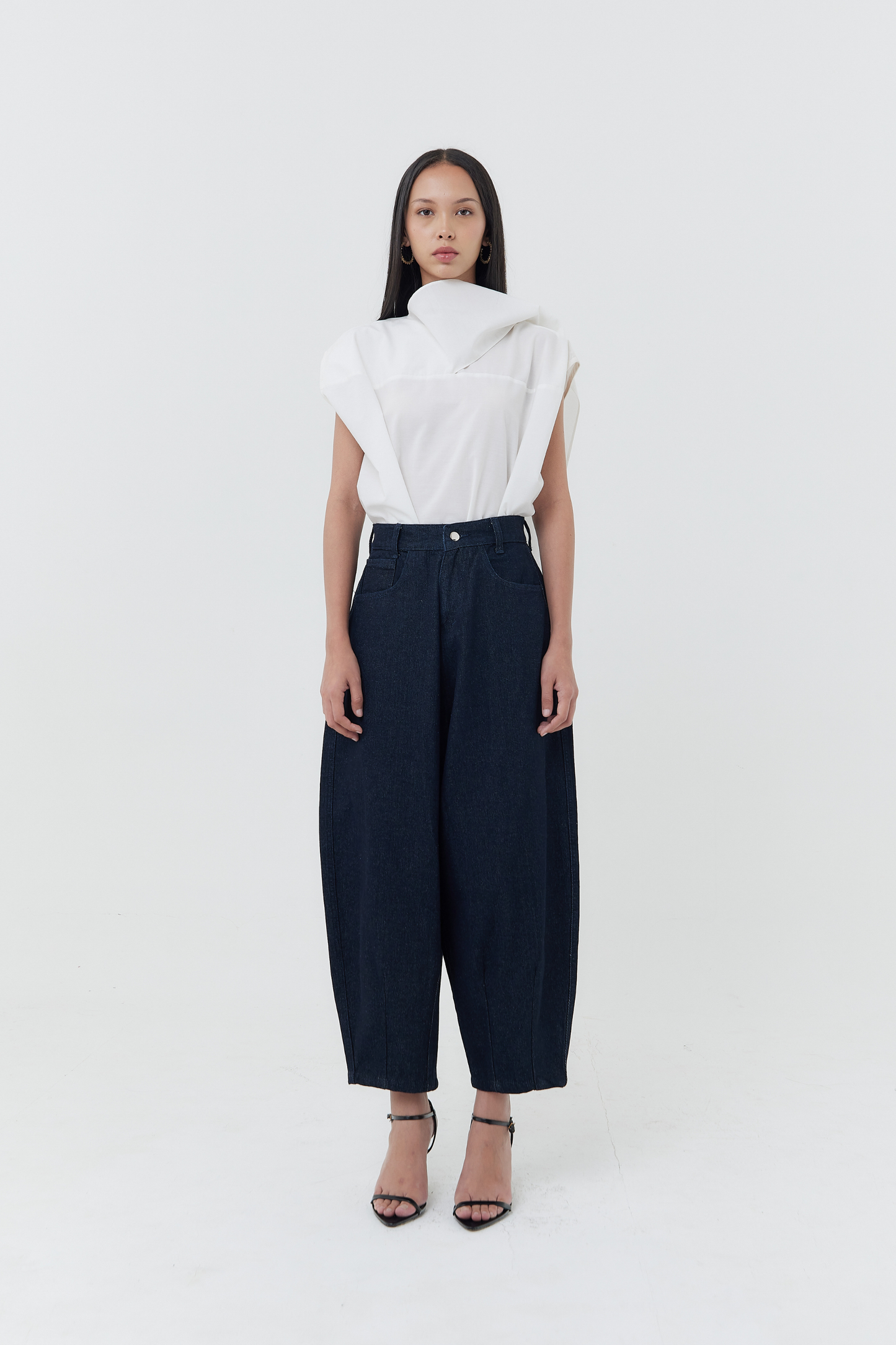 Dome Denim Trousers - Deep Blue