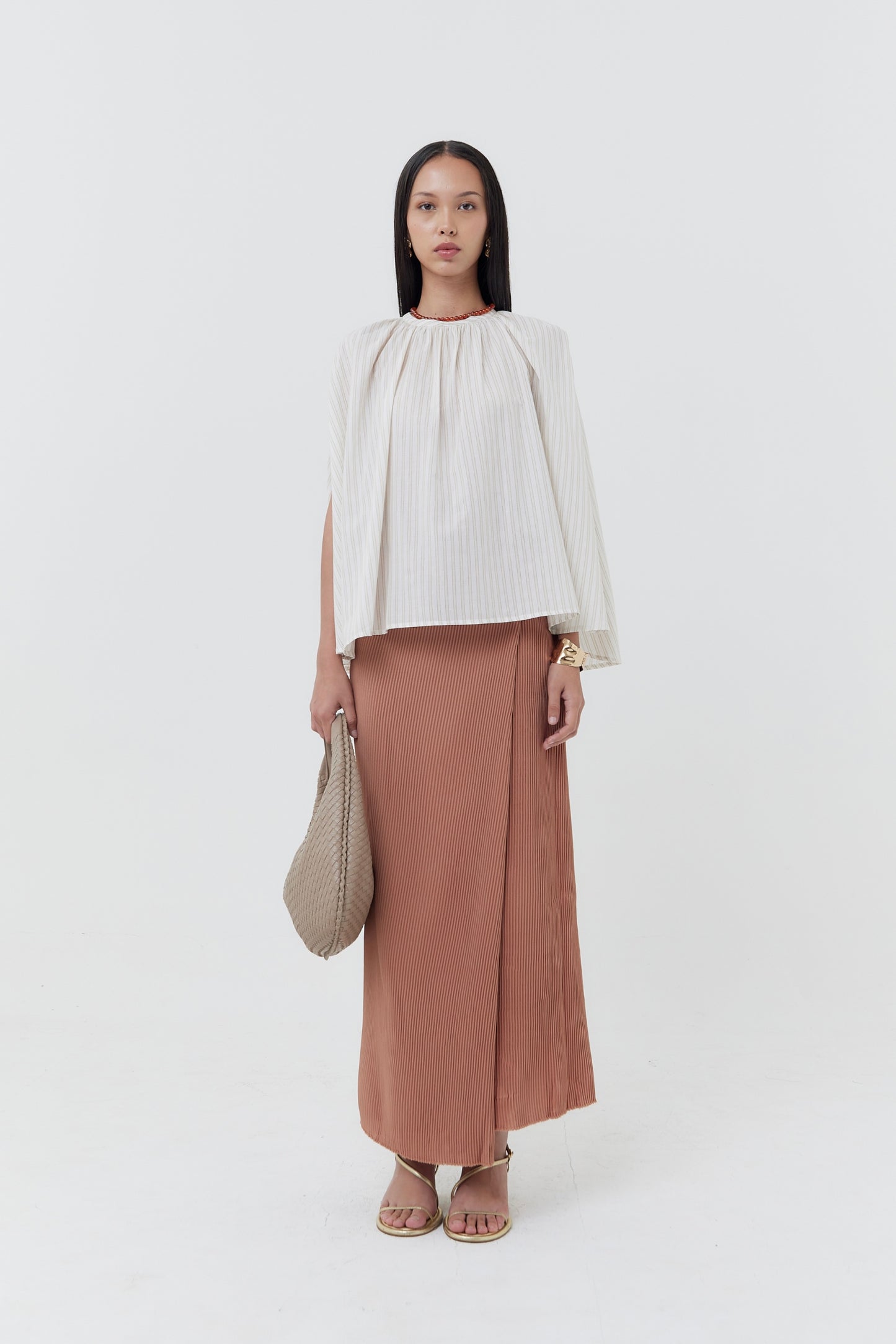 Geidi Top - Neutral Stripes