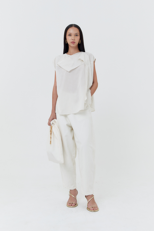 Irrula Top - Neutral Stripes