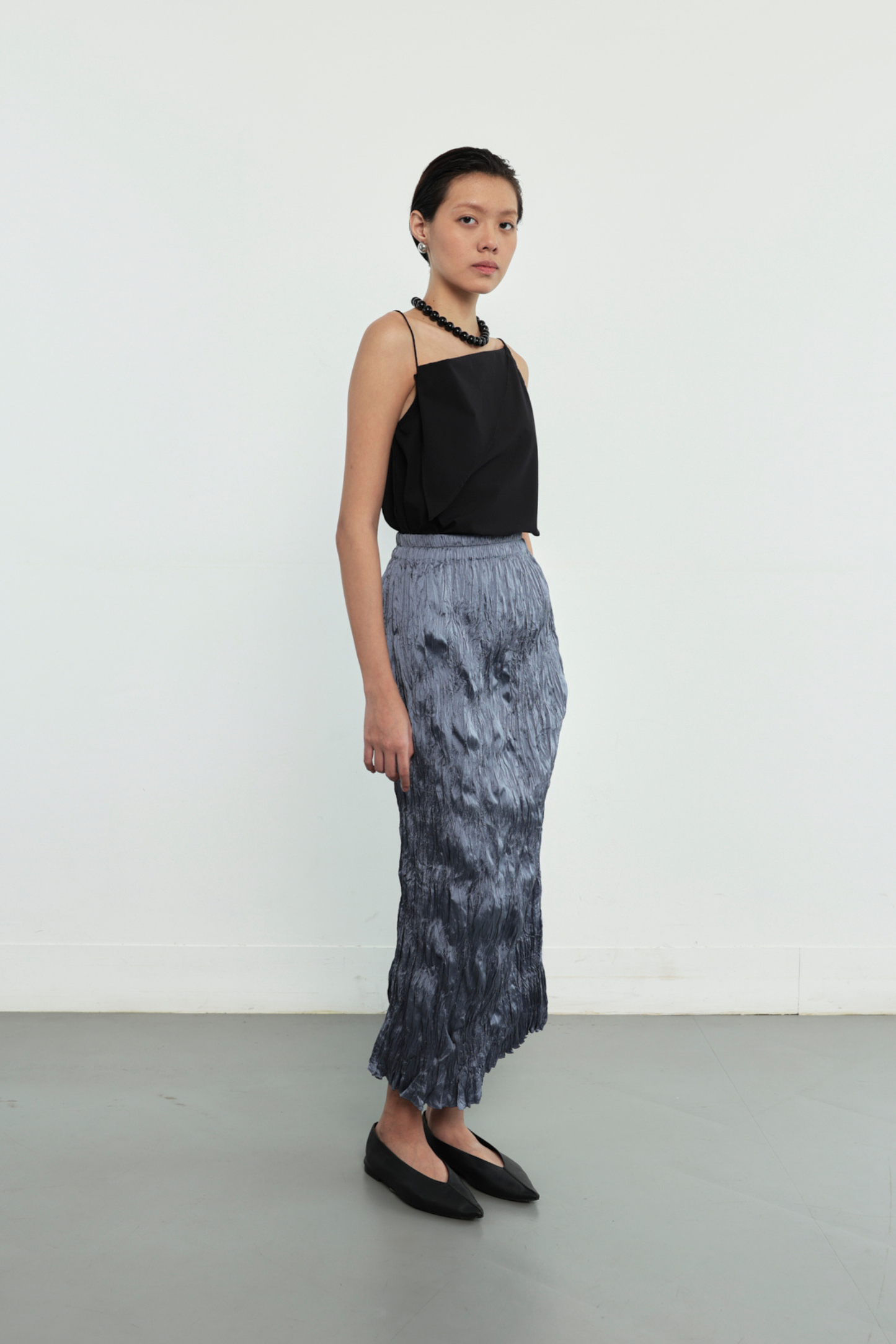 Thea Skirt - Steel Blue
