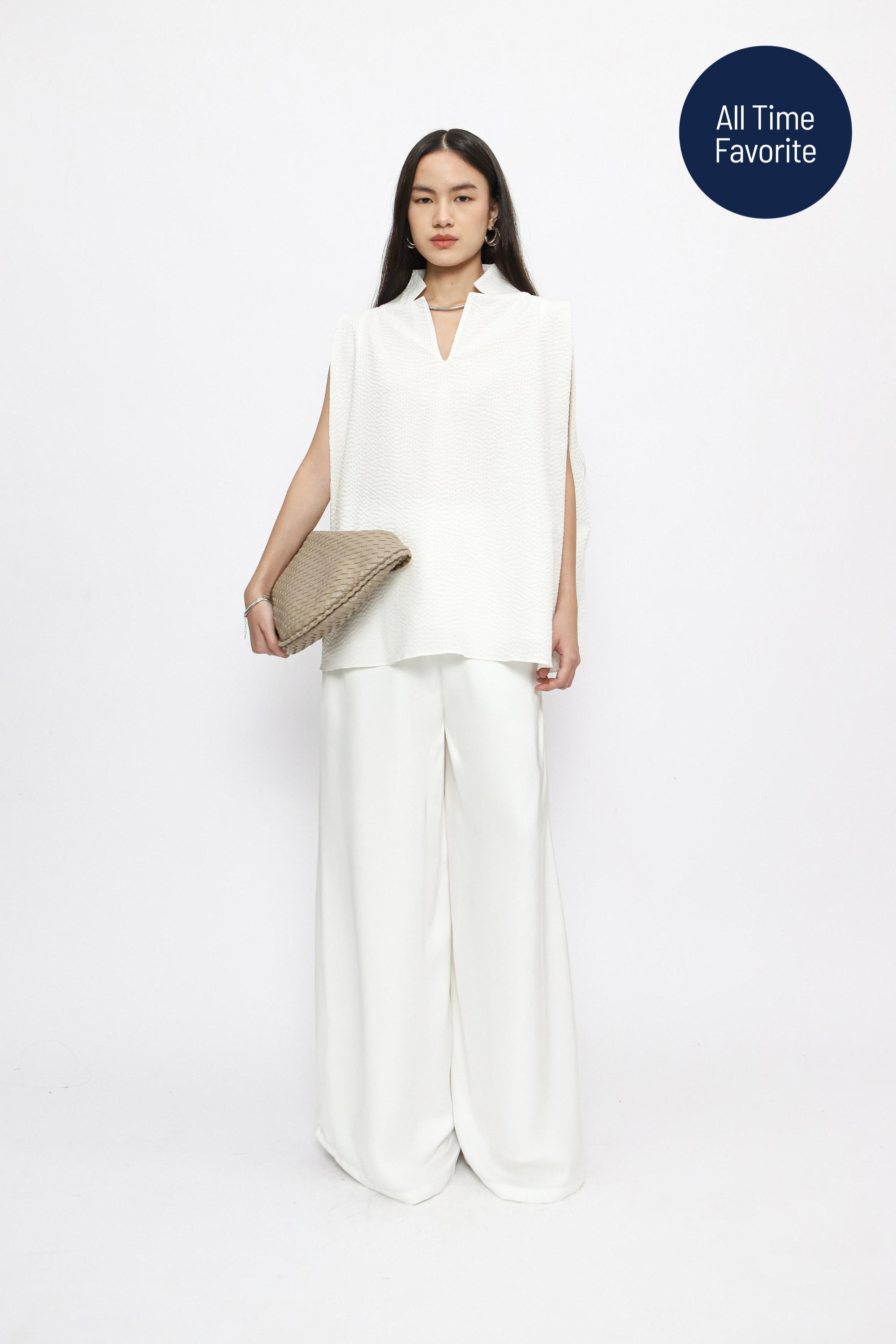 Camille Top - Broken White