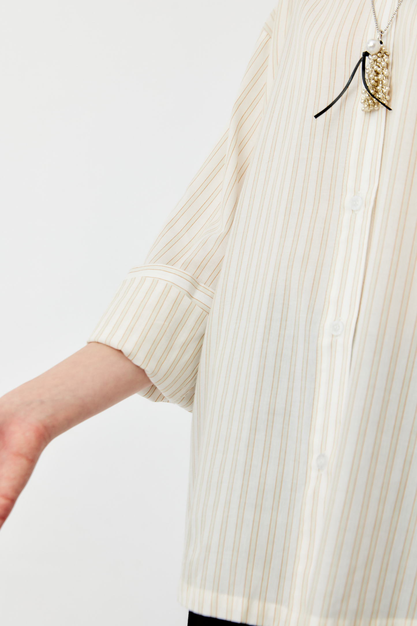 Juno Top - Neutral Stripes