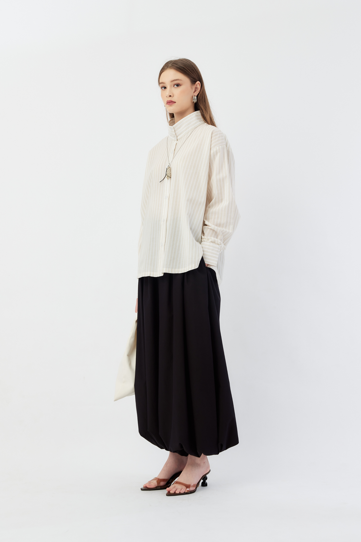 Juno Top - Neutral Stripes