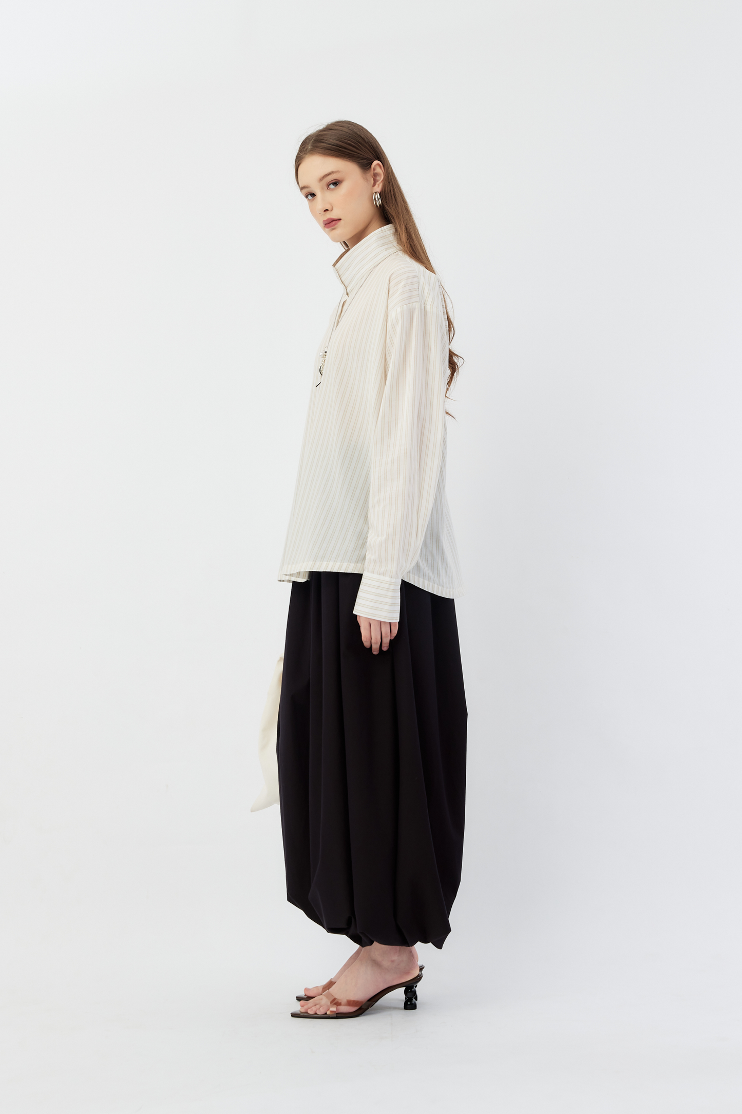 Juno Top - Neutral Stripes