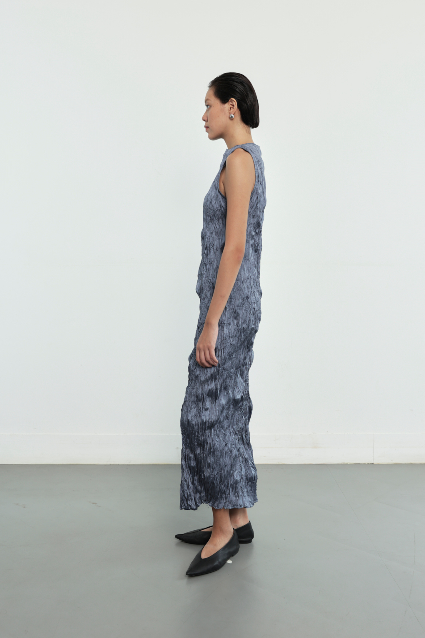Cecille Dress - Steel Blue