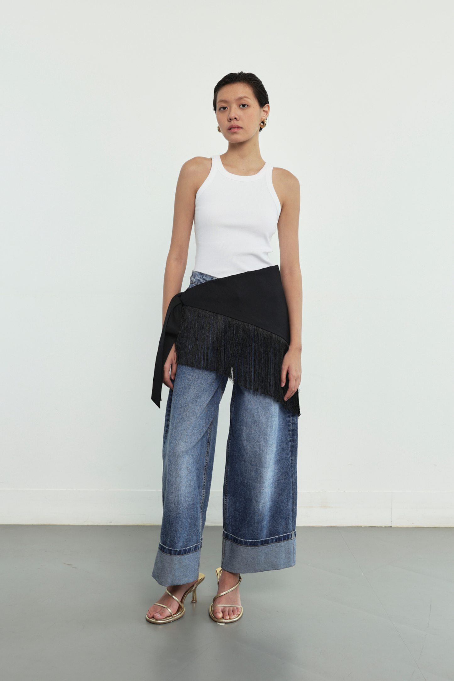 (PO) Fringe Belt - Black