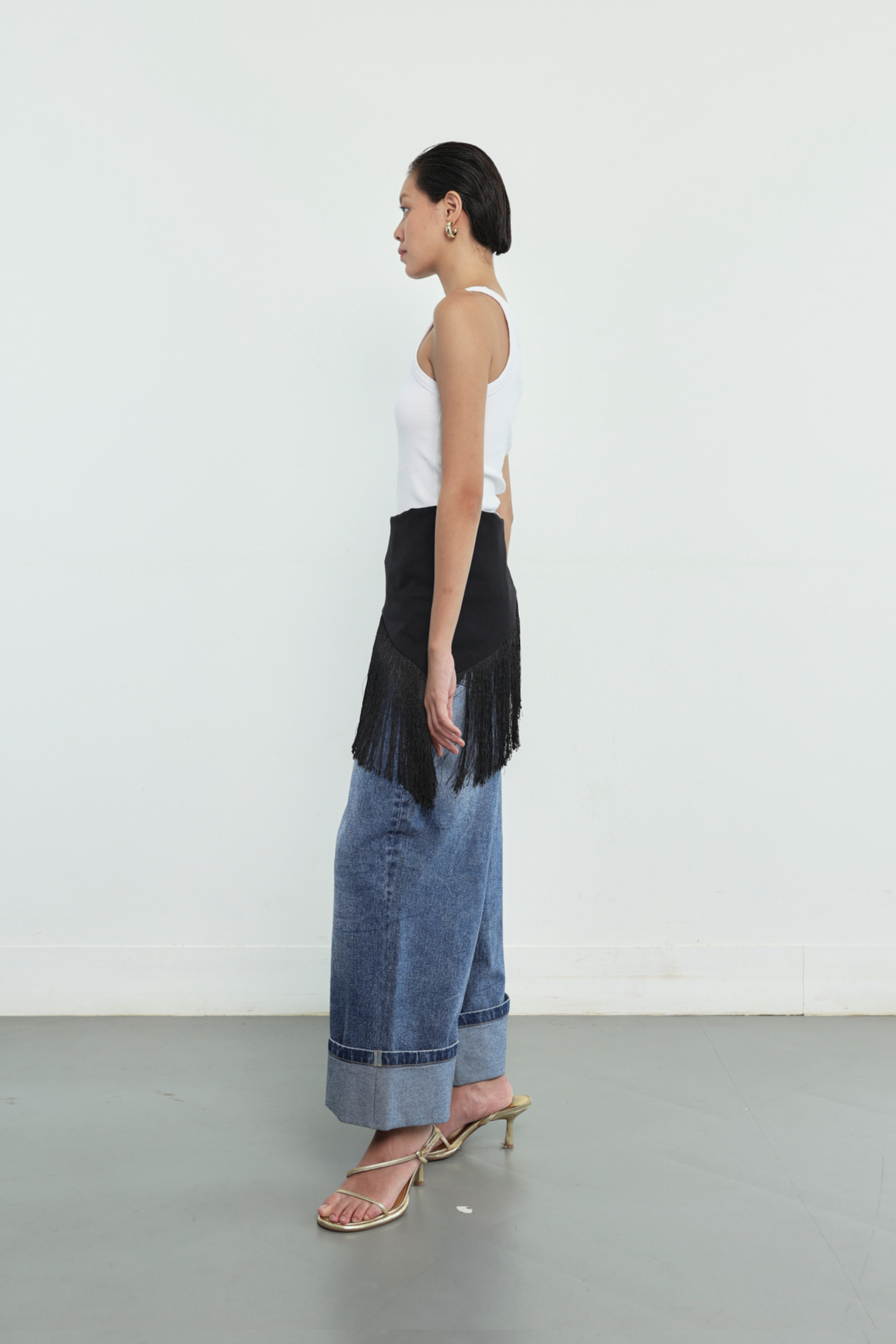 (PO) Fringe Belt - Black
